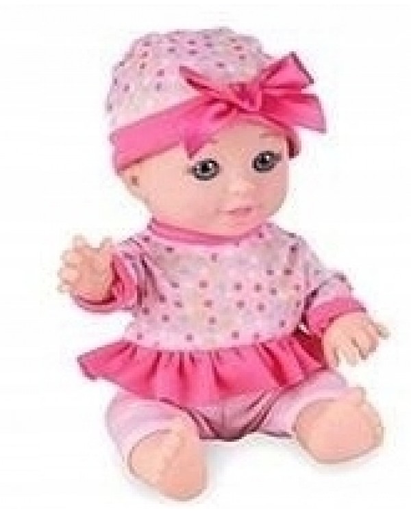 ARTYK лялька 23 см дитина з шапочкою для дівчаток в рожевий горошок. ARTYK лялька 23 см дитяча з шапочкою для дівчаток в рожевий горошок