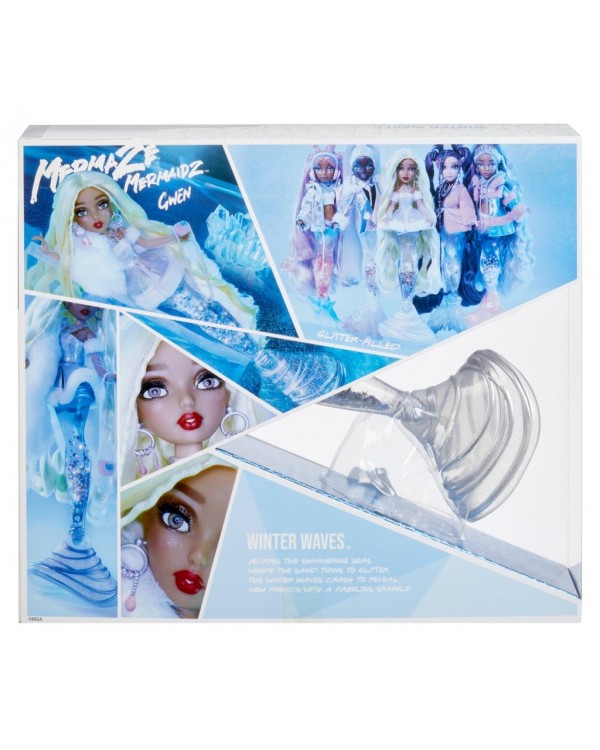 Яка змінює колір лялька mga Mermaze Mermaidz Гвен зимові хвилі. Лялька-русалка з зміною кольору для ванни Mermaze Mermaidz Gwen Winter 3+