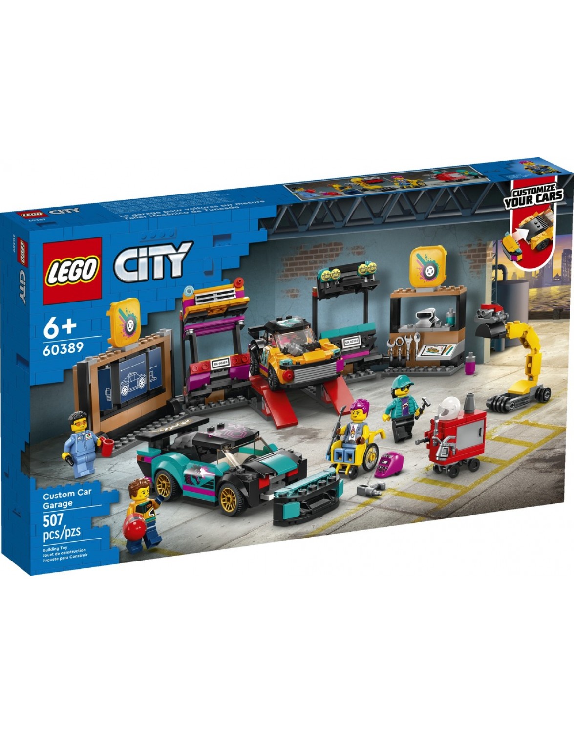 LEGO City 60389 майстерня по тюнингу автомобілів. LEGO 60389 майстерня з тюнінгу автомобілів