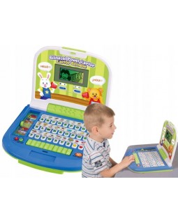 Дитячий комп'ютер Smily Play 8030. Smily Play Освітній двомовний ноутбук PL / EN
