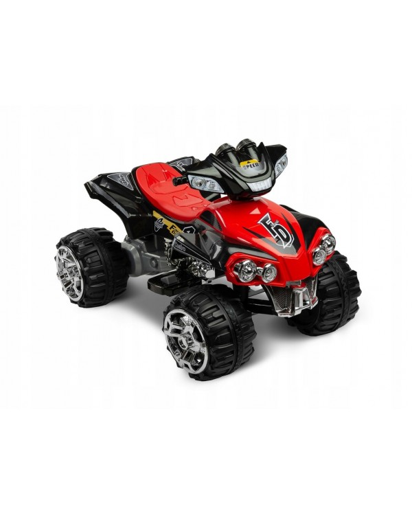 Автомобіль Toyz by Caretero чорний, червоний. CUATRO AUTO QUAD акумуляторний автомобіль 6KM / h 12V
