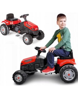 Дитячий трактор Артык чорний, червоний. Педальний трактор великий до 50 кг червоний 073144