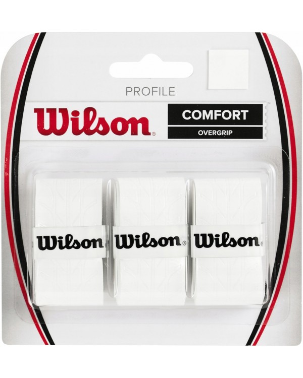 Тенісна обгортка Wilson WRZ4025WH 3 шт. WILSON PROFILE OVERGRIP 3 верхні обгортки обгортка