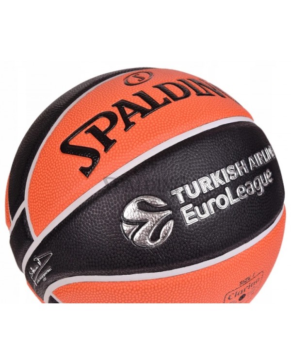 баскетбольний м'яч Spalding Euroleague 77100z R. 7. SPALDING TF-1000 ЄВРОЛІГА 7 МАТЧ БАСКЕТБОЛЬНИЙ М'ЯЧ ШКІРА