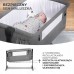 Приставная кроватка-манеж Kinderkraft Neste Grow Light Grey Full Wood KCNEGR00LGR000W 5902533923021