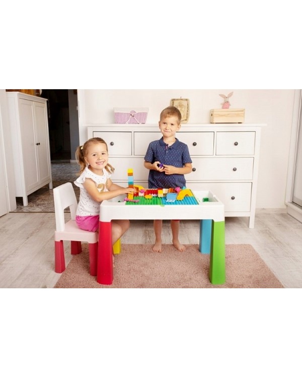Комплект Teggi Tega Baby Multifun столик і два стільчика Graphite-Mustard 1+2 TI-011-172 5905489408253