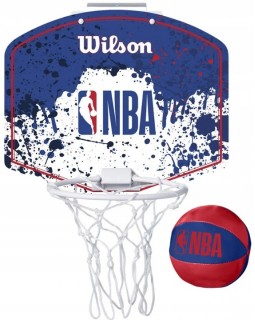 Баскетбольний комплект Wilson WTBA1302NBARD. WILSON NBA МІНІ ОБРУЧ ДОШКА БАСКЕТБОЛЬНИЙ КОШИК