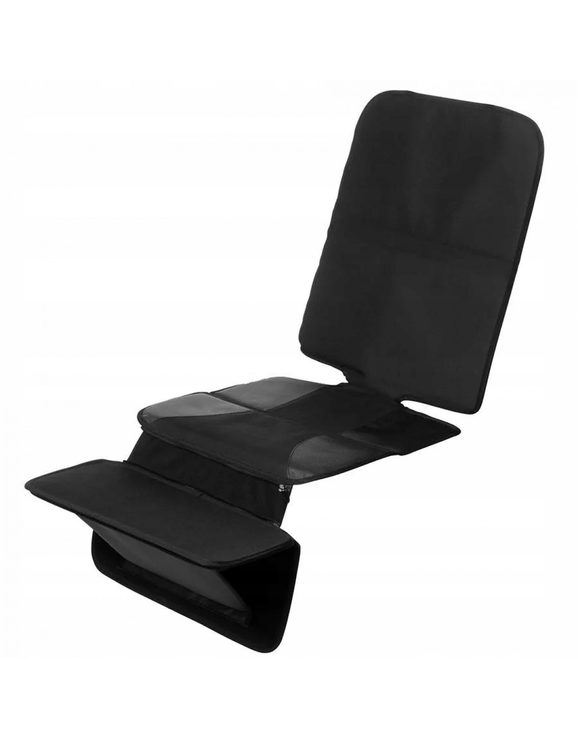 Захисна накладка для автомобільного сидіння Osann FeetUp в комплекті з підставкою для ніг, чорна. Захисний килимок для сидіння + підставка для ні