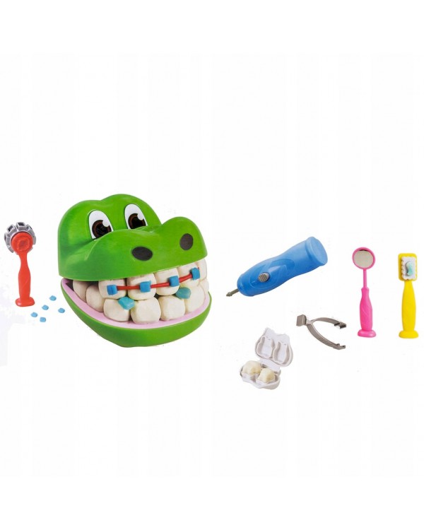 Smily Play торт-маса крокодила у стоматолога 83346. SMILY PLAY ТОРТОЛИН ПЛАСТИЧНА МАСА КРОКОДИЛ