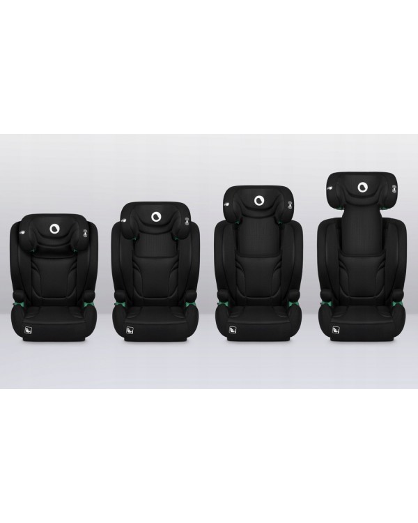 Автокрісло isofix 100-150 см широке сидіння LIONELO Igo чорний 5903771706780