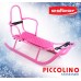 Детские санки Adbor Piccolino Standard со спинкой pink