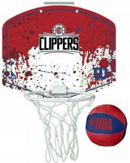 Баскетбольний набір Wilson Los Angeles Clippers Mini hoop. WILSON LOS ANGELES CLIPPERS БАСКЕТБОЛЬНА ДОШКА
