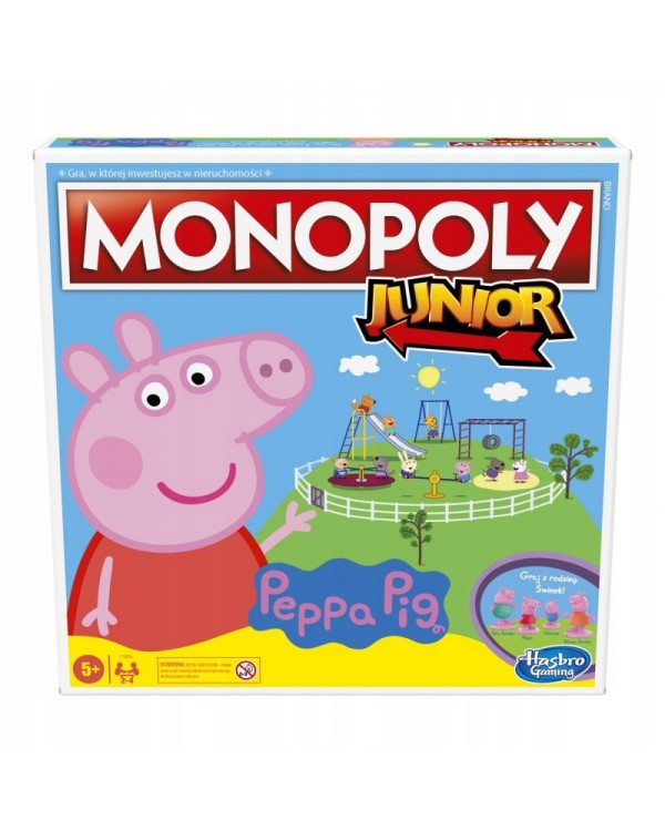 Настільна гра Hasbro Monopoly Junior Свинка Пеппа. HASBRO MONOPOLY JUNIOR СВИНКА ПЕППА СІМЕЙНА ГРА