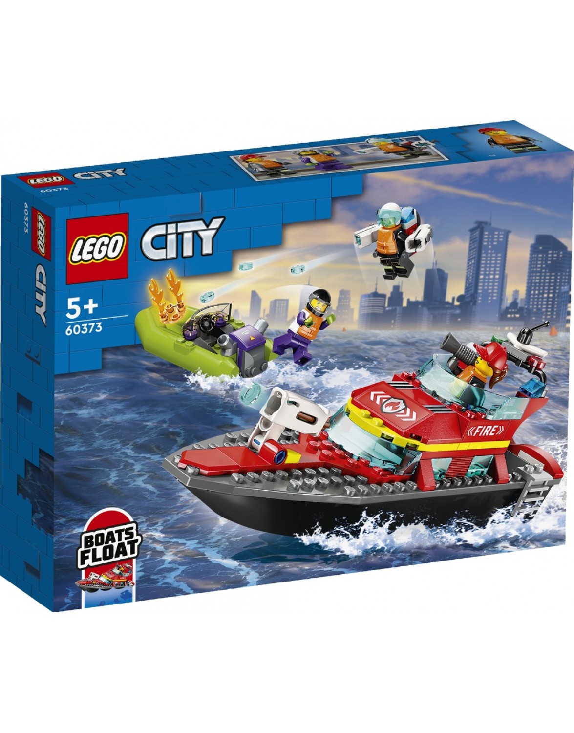 LEGO City 60373 пожежна човен. LEGO City Конструктор 60373 пожежна човен