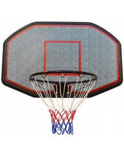 Баскетбольний комплект Enero 1012537. ENERO набір баскетбольної дошки 109X71 см обруч 45 см з сіткою