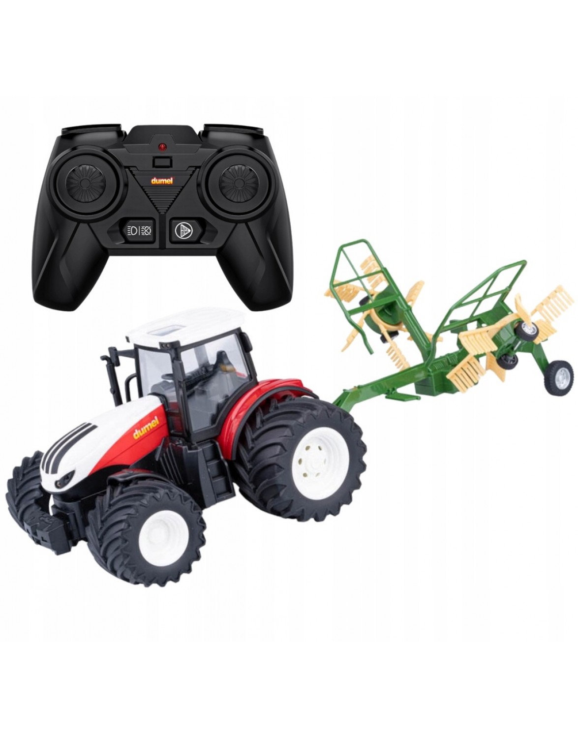 Трактор з граблями Dumel Discovery HT 50303. DUMEL AGRO АВТОМОБІЛЬ RC ТРАКТОР + ГРАБЛІ + ПУЛЬТ ДИСТАНЦІЙНОГО УПРАВЛІННЯ