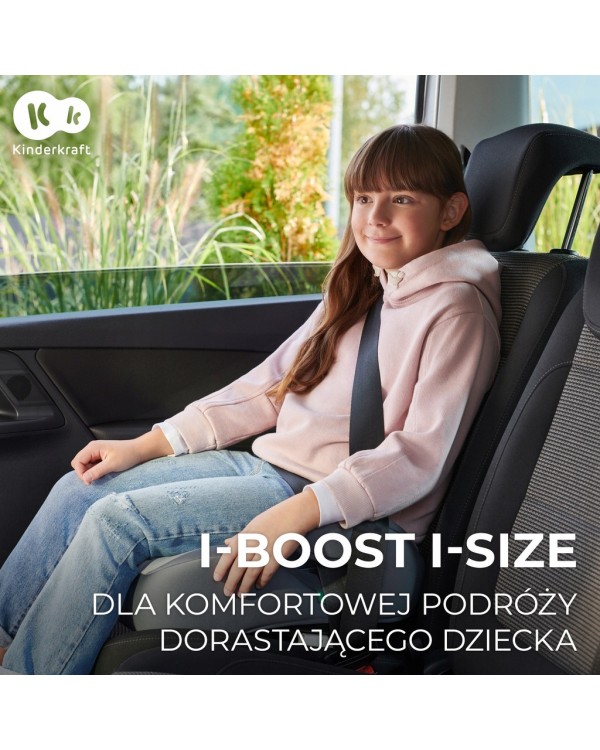 Автокресло-бустер I-BOOST i-Size Kinderkraft ISOFIX 15-36 кг зеленый 5902533924820