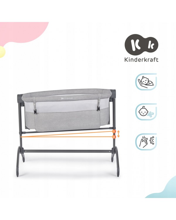 Приставная кроватка-люлька Kinderkraft Bea KLBEA000GRY0000 5902533917822