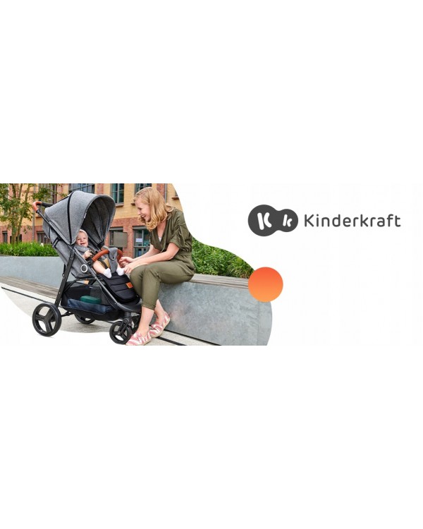 Прогулянкова коляска Kinderkraft Grande Plus Grey KSGRAN00GRY0000 5902533919703