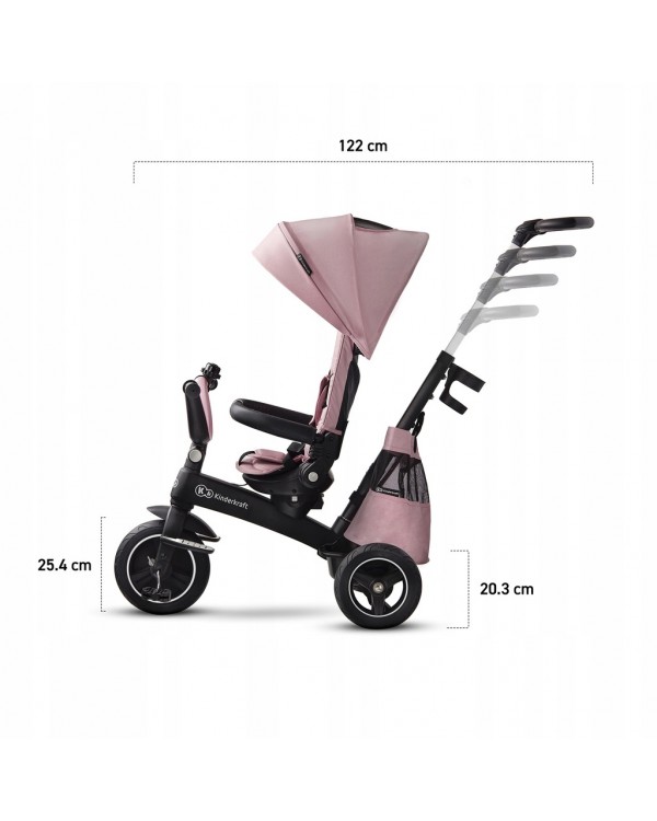 Триколісний велосипед Kinderkraft Easytwist Mauvelous Pink KKRETWIPNK0000 5902533914494