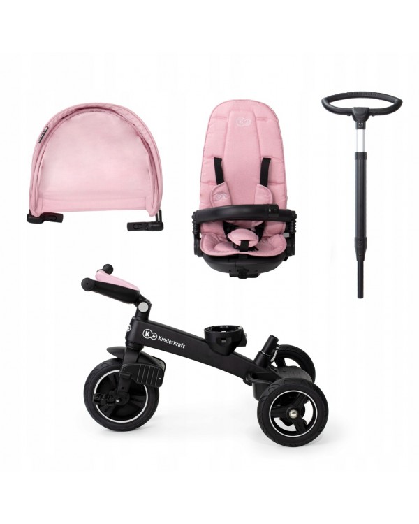 Триколісний велосипед Kinderkraft Easytwist Mauvelous Pink KKRETWIPNK0000 5902533914494