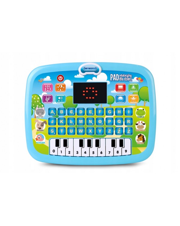 Освітній ноутбук планшет для дітей іграшка. Дитячий комп'ютер дитячий інтерактивний килимок 3+