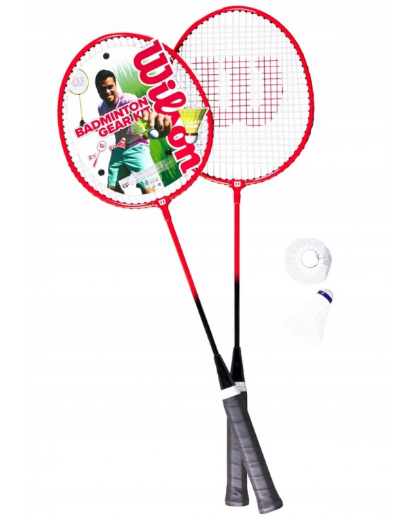 Набір ракеток Wilson Badminton Gear Kit. WILSON БАДМІНТОН НАБІР 2 РАКЕТКИ + ВОЛАНИ + СУМКА