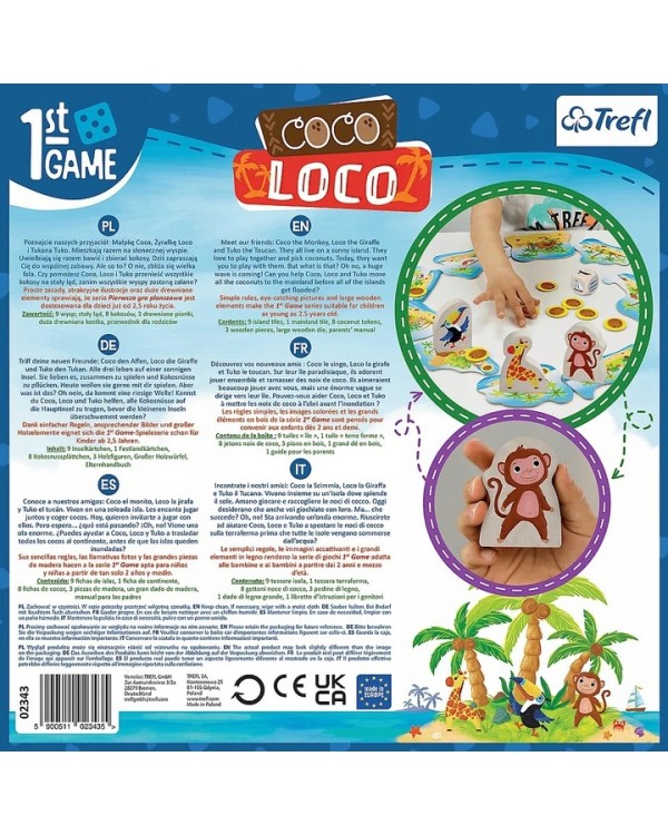 Trefl Коко Локо. TREFL 02343 настільна гра для дітей COCO LOCO 2+