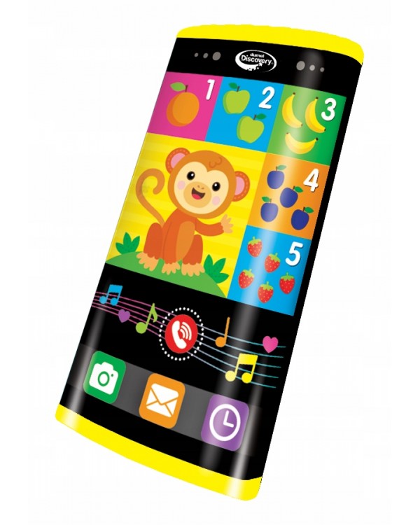 Дитячий телефон Dumel 5,5 см x 15,5 см багатобарвний. DUMEL ТЕЛЕФОН ОСВІТНІЙ СМАРТФОН ГОВОРИТЬ ПО-ПОЛЬСЬКИ