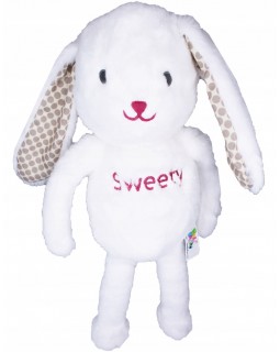 Dumel Balibazoo Кролик з довгими вухами обіймає 38 см білий. БІЛИЙ КРОЛИК З ДОВГИМИ ВУХАМИ 81970 BALIBAZOO TULIMY