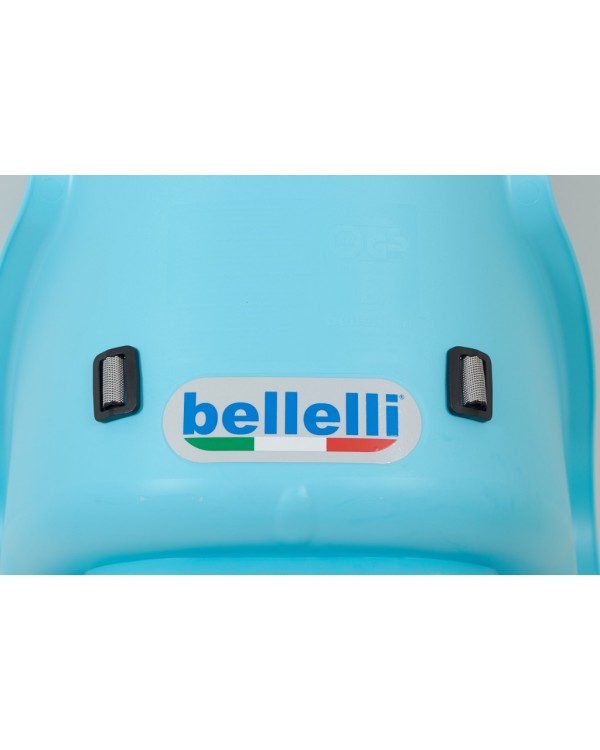 Заднє велосипедне сидіння Bellelli Lotus Standard відтінки синього. BELLELLI LOTUS БЕЗПЕЧНЕ ВЕЛОСИПЕДНЕ СИДІННЯ ДЛЯ РАМИ