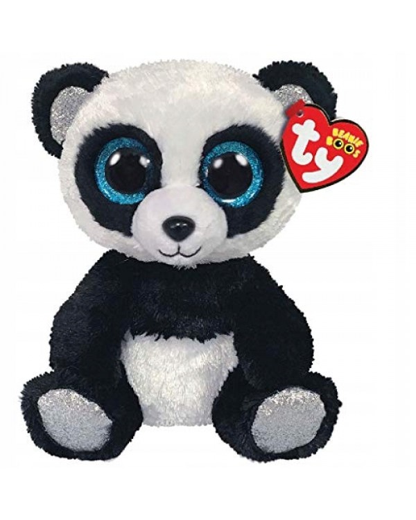 Домашні тварини (великі очі) TY BOO'S - ведмідь панда бамбук. You Beanie Boos Panda Bamboo 15 см Плюш