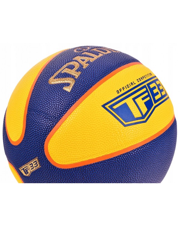 Баскетбольний м'яч Spalding TF33 R. 6. SPALDING 3x3 TF33 ФІБА баскетбольний м'яч матч шкіра in > OUT