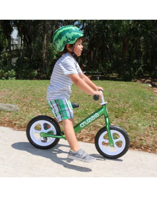 Біговий велосипед Cruzee 884037 UltraLite зелений. CRUZEE 12 ALU легкий вага 1,9 кг