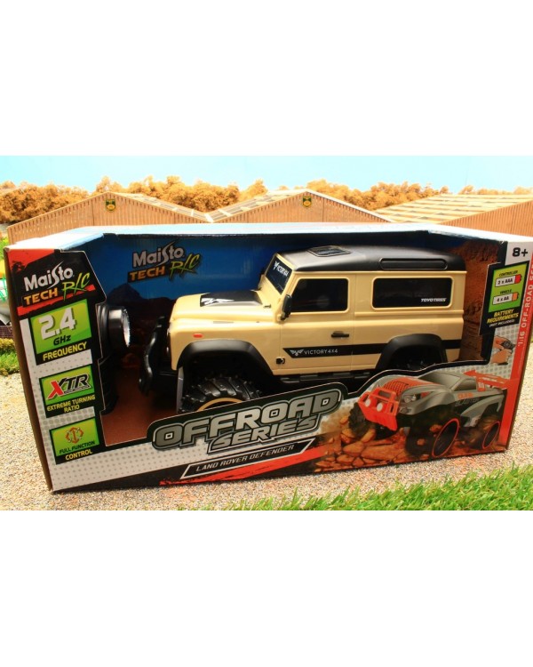 MAISTO ПОЗАШЛЯХОВИК LAND ROVER DEFENDER JEEP RC АВТОМОБІЛЬ 1:16 RC. MAISTO ПОЗАШЛЯХОВИК LAND ROVER DEFENDER JEEP 1:16 RC РОК ГУСЕНИЧНИЙ