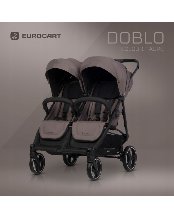 Коляска-близнюк Euro-Cart дитяча коляска для Близнюків Euro-cart Doblo Euro-Cart. EURO-CART ПОДВІЙНА КОЛЯСКА DOBLO ПОДВІЙНА 2 КРИШКИ + ПЛІВКА ДЛЯ 22 КГ ВАГИ