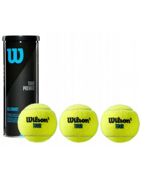 Тенісний м'яч Wilson Tour PREMIER 3 шт. WILSON Tour Premier all Court тенісні м'ячі 3шт
