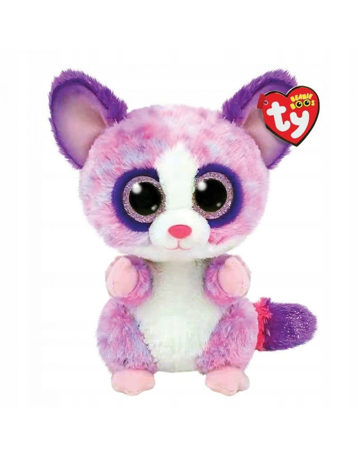 Плюш TY Beanie Boos рожевий лемур Бекка 15 см. Плюш TY Beanie Boos рожевий лемур Бекка 15 см