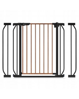 Защитные ворота LIONELO TRUUS, защитные ворота для дверей, лестниц до 105 см, коричневые и бежевые оттенки 5903771705929