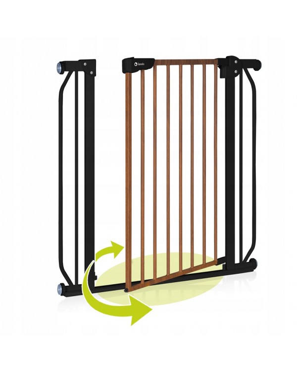 Захисні ворота LIONELO TRUUS, захисні ворота для дверей, сходів до 105 см, коричневі і бежеві відтінки 5903771705929
