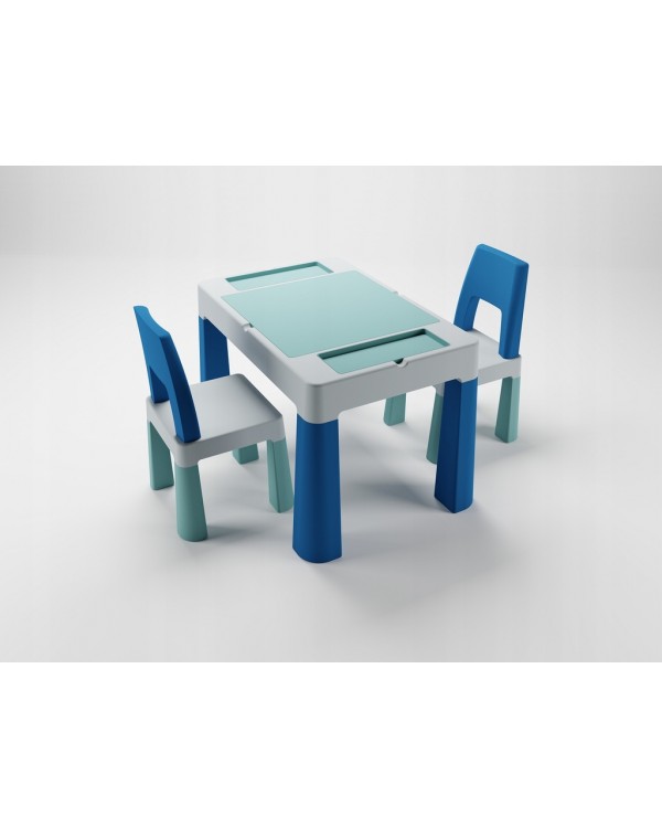 Комплект Teggi Tega Baby Multifun столик і два стільчика Turquoise-Navy-Grey 1+2 TI-011-173 5905489408246