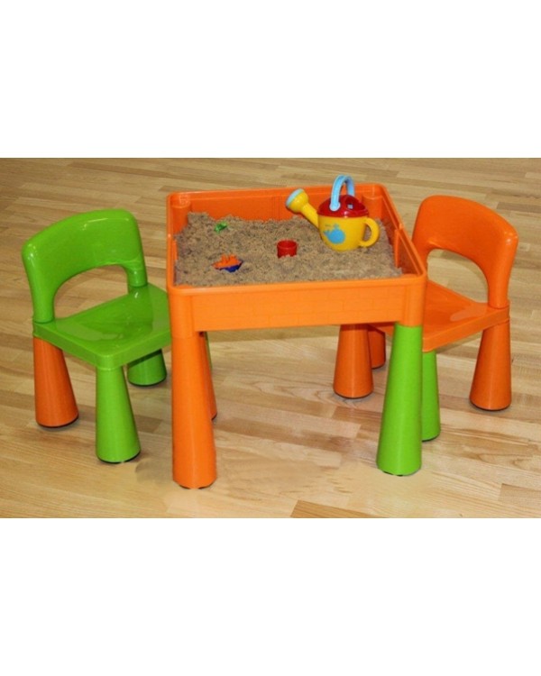 Комплект Tega Baby Mamut столик і два стільчика MT-001 ORANGE-GREEN 5902963070661