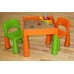 Комплект Tega Baby Mamut столик і два стільчика MT-001 ORANGE-GREEN 5902963070661