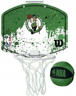 Баскетбольний набір Wilson Boston Celtics Mini Hoop. WILSON BOSTON CELTICS NBA МІНІ БАСКЕТБОЛЬНА ДОШКА