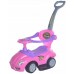 Baby Mix 301 Автомобіль 2 В 1 Зі Звуком Рожевий. Ходунки штовхач ходунки 3в1 іграшковий автомобіль з ручкою