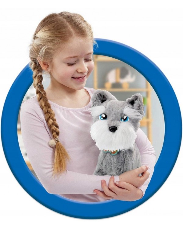 Інтерактивна іграшка Голіаф талісман собака Animagic Тіллі сірий. Голіаф Тіллі Анимагическая інтерактивна собачка ходить
