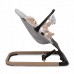 Детский шезлонг-качалка KIDWELL LARO серый / деревянные складные игрушки 5901130099474