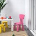 Детский стул Ikea Mammut pink 803.823.21