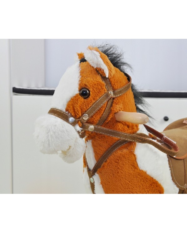 Конячка-гойдалка Міллі Маллі забарвлює світло-коричневий колір. Міллі Маллі конячка - гойдалка патчі світло-коричневий