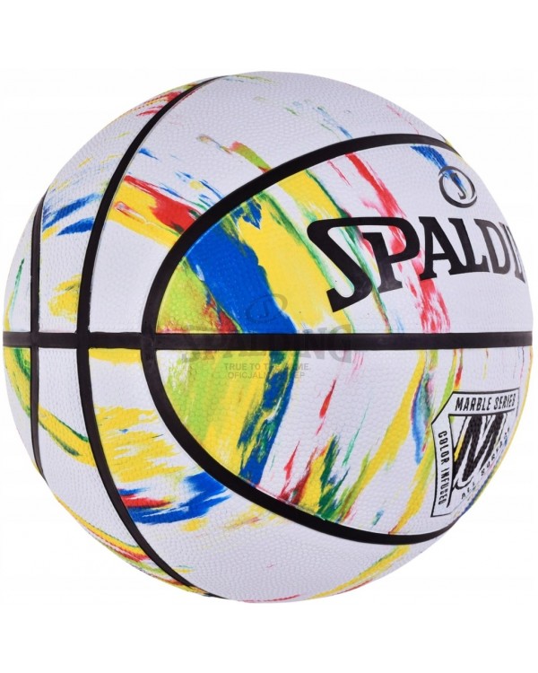 Баскетбольний м'яч Spalding Marble White Red Blue R. 7. SPALDING MARBLE БАСКЕТБОЛЬНИЙ М'ЯЧ 7 STREETBALL